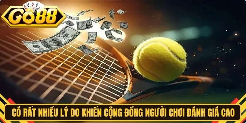 Có rất nhiều lý do khiến cộng đồng người chơi đánh giá cao sảnh tennis