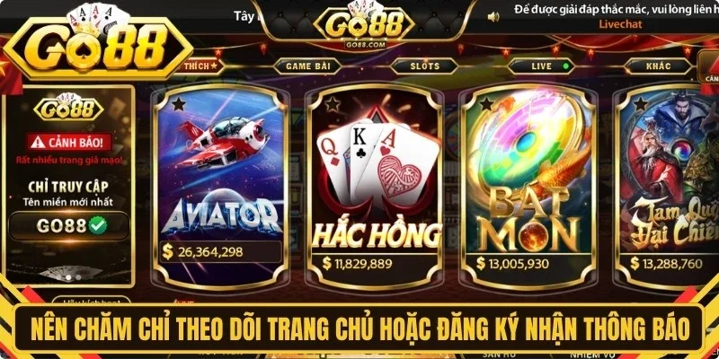 Bạn nên chăm chỉ theo dõi trang chủ hoặc đăng ký nhận thông báo