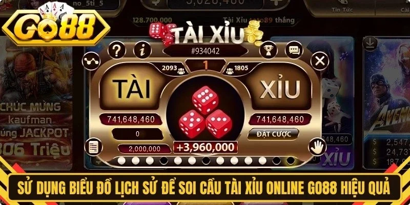 Sử dụng biểu đồ lịch sử để soi cầu tài xỉu online Go88 hiệu quả nhất
